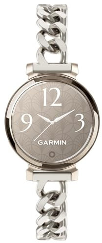 Wizvv Compatible with Garmin Lily 2 Metal Band, 14mm Slim Metal Stainless Steel Adjustable Straps Replacement Bands Compatible for Garmin Lily 2 Classic/Active Smart Watch Accessory for Women Men