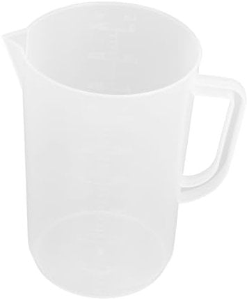 FUNOMOCYA Graduated Oil Measurement Cup 3000ml Thickened Plastic Liquid Measuring Jug Handle for Automotive Fuel Oil and Mechanical Use