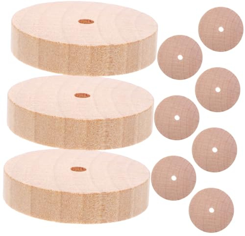 Homoyoyo 10 Stück Miniatur-Holzwagenräder Aus Holz Holzräder 4.50 cm Für Holzhandwerk Bastelzubehör Für Modellbau Kinder Bastelspielzeug Und Spielzeugwagen