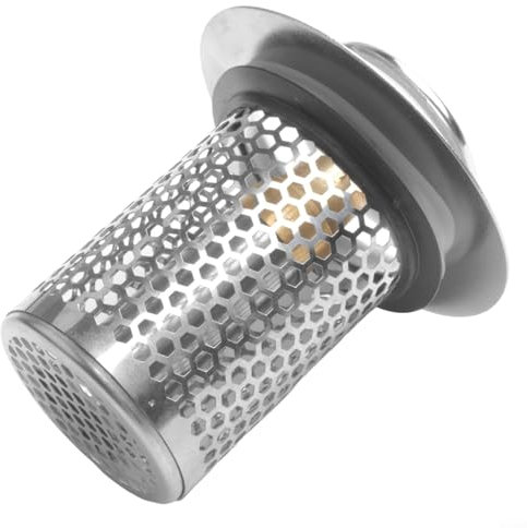 Smart Design Edelstahl-Abflusssieb, um Abflüsse frei von Schmutz und Partikeln zu halten (5 cm)