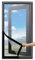 55x70cm Nero Zanzariera Balcone - per Porte-Finestre e Verande