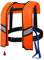 LIXQQS Giubbotto Salvagente 150N: Giubbotto Gonfiabile Autogonfiante per Adulti con Cinghie Regolabili per Paddle Canoa Sport Acquatici(Orange,Manual)