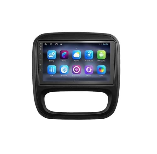 Radio Android 15 para Voiture Renault Trafic 3 Opel Vivaro B 2014-2022 Pantalla QLED 9 Wireless Carplay/Android GPS BT 4G/WiFi USB FM/RDS Control Volante(6GB+128GB)