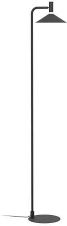 Eglo Connect.z Smart Home LED Floor lamp Conomavilla-Z, dimmable, ZigBee, Meter, app and Alexa Voice Control, Warm to Cool White, RGB, Black, H 151 cm
