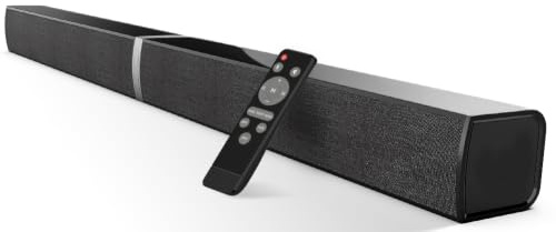 HoYLluDLL Bluetooth Soundbar per TV, 32 Inch Staccabile 2 in 1 Sound Bar per Televisore con Audio Potente, Altoparlanti per TV per Home Theater Audio, 2.0 canali con OPT/ARC/AUX, 1pcs
