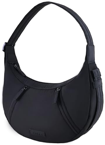 Prite Halbmond- und Halbmond-Tasche für Damen, wasserdichte Nylon-Crossbody-Tasche mit mehreren Taschen, leichte Alltags-Geldbörse