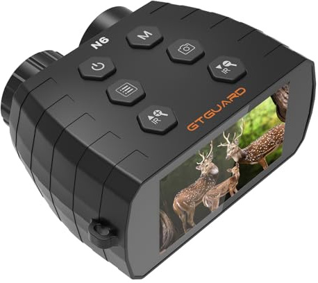 Nachtsichtgerät, 300M Nachtsicht-Reichweite, 5X Digitalzoom, 2,9'' HD Bildschirm für Outdoor-Jagd, Camping und Wildbeobachtung (N6)