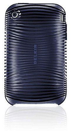 Belkin Ergo Silicon Sleeve Schutzhülle (geeignet für Apple iPhone 3GS/3G) blau