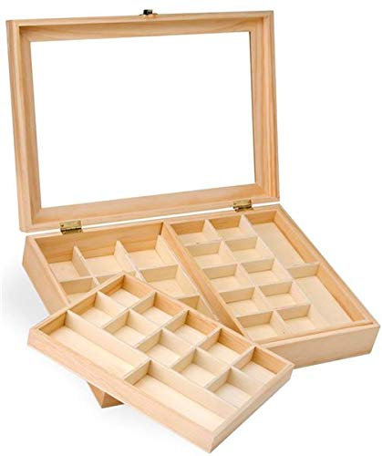 Glorex Schmuckkästchen - Setzkasten FSC 40x28x7.5cm