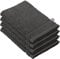 De Witte Lietaer 194690 Stephanie Lot de 4 Gants de Toilette Coton Gris Foncé 540 g/m² 15 x 22 x 1 cm
