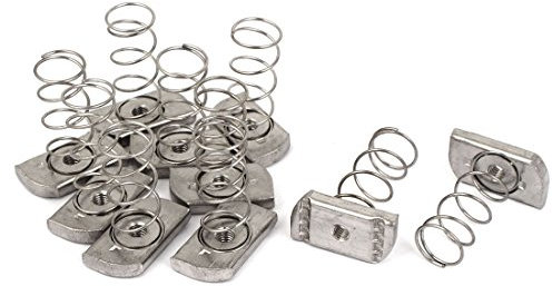 Sourcingmap M6 304 Stainless Steel Strut Spring Channel Nuts 10 Pcs