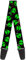 Buckle-Down Gitarrengurt Aliens Head Scattered Galaxy2 grün schwarz 5 Zoll breit (GS-W30164)