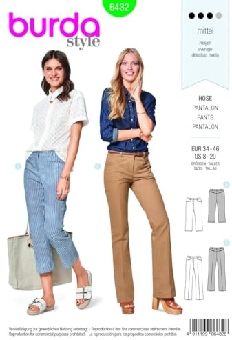 Burda Style Sewing Pattern B6432 Women’s Dress Trousers