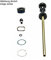 Rockshox Unisex – Erwachsene Luftfedereinheit DA160 Revelation Gabel, schwarz, 27,5 & 29 Zoll / 160mm Federweg