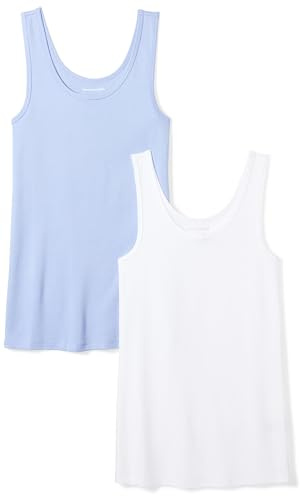 Amazon Essentials Top a Canotta Slim Donna, Pacco da 2