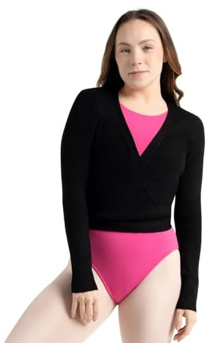 Capezio Femme 11381w Pull Enveloppant, Noir, S EU