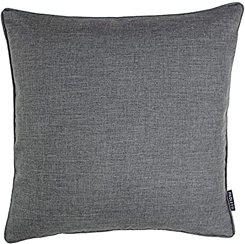 Riva Home Eclipse Cushion Cover, Polyester, Silver, 18 x 18 (45 x 45cm)