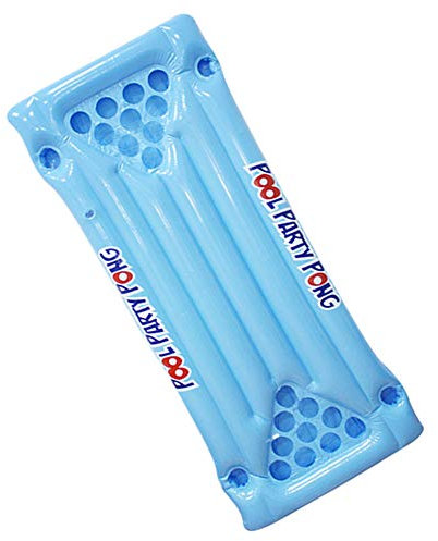 Valink Venus PVC aufblasbare Bier-Pong-Tischmatratze, schwimmendes Schwimmbad, RAF-Lounge, PVC schwimmende Raft, Trinkspiel mit 24 Becherhaltern, Luftmatratzen, Matten für Wasser-Party, Spaß