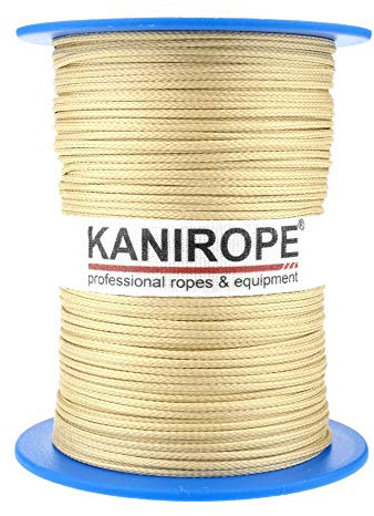 Kanirope® Aramidseil ARABRAID 1mm 500m Gelb 16-fach geflochten