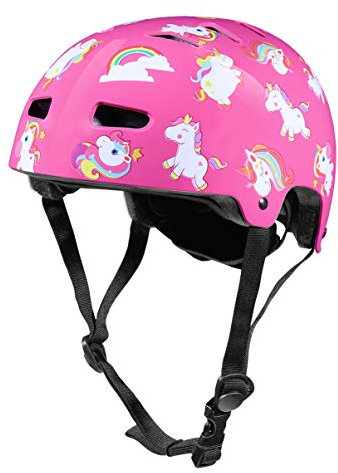 CLISPEED Fahrradhelm Kinder Fahrradhelm Einhorn: Skaterhelm Fahrradhelm kindergerechten Designs & Platz Fahrradhelme für Kinder Mädchen Jungen 3-8 Jahre