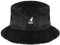Kangol Faux Fur Bucket Béret, Noir (Solid Black), S Mixte