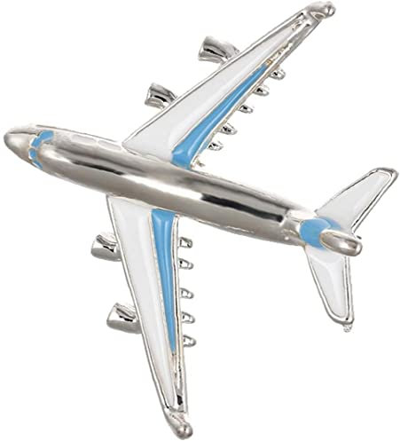 Luxylei Avion Broche Broche Alliage Avion Collier Broche Corsage Badge Robe décoration Bijoux pour Femmes Hommes Costumes