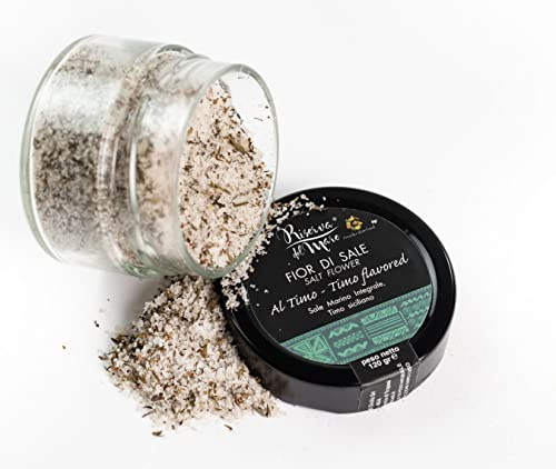 Fleur de sel de Trapani (Sicile) | Fleur de sel de mer intégrale | Fleur de sel aromatisée | 120g (Thym)