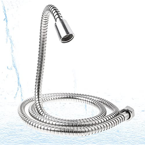 Tubo Doccia in Acciaio Inox,Flessibile Doccia Universal G1/2,Sicuro e Antideflagrante Contro le Alte Temperature,Adatto a Tutti i Soffioni Doccia (Acciaio Inossidabile, 2.5M)