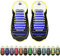 EHIOG Lacci Scarpe Elastici in Silicone, Lacci Silicone Impermeabile, No Tie Lacci per scarpe per bambini e adulti, Adatto a bambini, adulti e anziani, scarpe da ginnastica e scarpe casual(Navy blue)