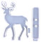 Moule en résine en cerf – Moule en silicone pour décoration Noël