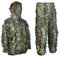 Lyndwin Ghillie Suit, Tarnanzug Dschungel Kostüm Tarnung Woodland Camouflage Anzug Dekoration Festschmuck für Jagd Camping Outdoor Militär Jagd Verdeckt (Größe: M)