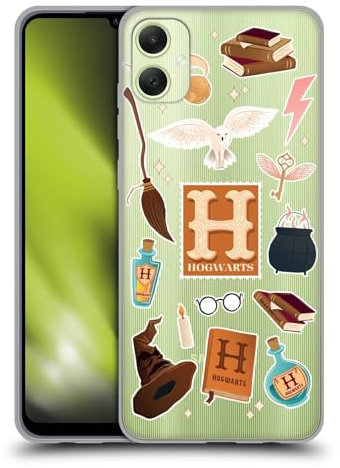 Head Case Designs Offizielle Harry Potter Hogwarts-Ikonen-Muster Erinnerungsstücke Soft Gel Handyhülle Hülle kompatibel mit Samsung Galaxy A05