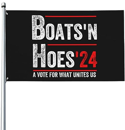 Boats'N Hoes 2024 Premium 3x5ft Outdoor Decorative Flag Vibrant Colors Windproof Water Resistant Ideal For Garden And Events