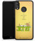 Holz Case kompatibel mit Huawei P20 Lite Walnuss Handyhülle Echtholz Hülle Motivation Der kleine Yogi Statement