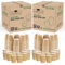 CHEF ROYALE 500x 12oz - Premium Kraft Triple Walled Disposable Coffee Cups Without Lids Paper Ripple Cups