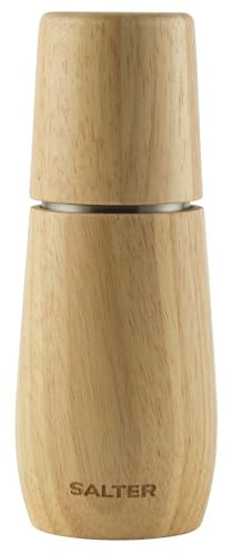 Salter Edith Salt Mill - Wooden Salt Grinder, Made from FSC-Certified Wood, Manual Mill, Ceramic Mechanism, Twist to Grind, Adjustable Grind from Fine to Coarse, BW13049EU7