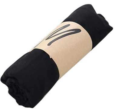 Haartuch Damen Zum Binden Schal Schwarz Glitzer und Winter einfarbig gemischte Baumwolle Schal Outdoor Sonne Strand Handtuch Teppich Schal Geschenk Halstuch Seide Schwarz Großes Tuch (Black, 50)