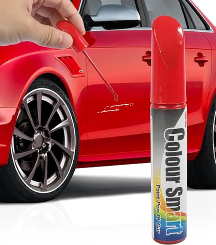 Stylo Réparation Peinture Voiture - Kit de Retouche Anti-Rayures Profondes pour Carrosserie - Résultat Professionnel et Facile à Utiliser (Rouge, 1PCS)