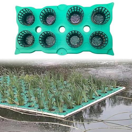 Flytande planteringskorg för damm, flytande växtö utomhus, krukabehållare för trädgårdssjö, Aquaponics odlingssystem för akvarievattenväxter (Färg: Planterkruka B)