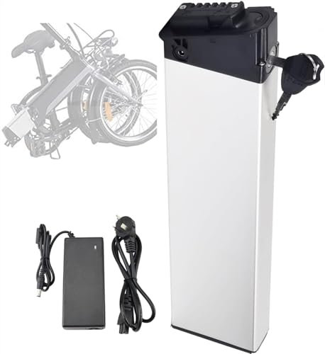 48V Ebike Battery Lithium-Ion Battery 48V 10Ah 14Ah Electric Bike Battery Replacement Folding Ebike Battery Pack with Charger for 1000W 750W 500W for Ebike Motorcycle, Scooter 430mm,48V 10Ah