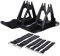 MUELODSIC 2 Stück Skibrett Elektro Schneemobil Roller Ständer Rack Schneespielzeug Skier Elektro Schneescooter Skischlitten Ski Walker Board Pedal Training Ski Walker Räder Schwarzer