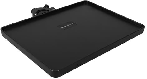 EXQUIMEUBLE Mikrofonständer Soundkartenfach Ablageplatte 22x16,5cm Schwarz Mit Klemme Höhenverstellbar Für Live Übertragungen Und Mikrofonhalter