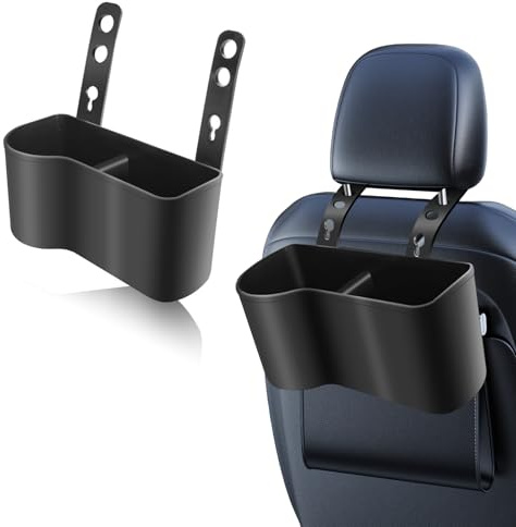 Car Headrest Food and Drink Cup Holder,Multifunction Tray Organizer 2 In 1 | Portable Car CupHolder, Adjustable Child CupHolder Tray, Universal Multi-Functional Food and Drink Organizer for Vehicle