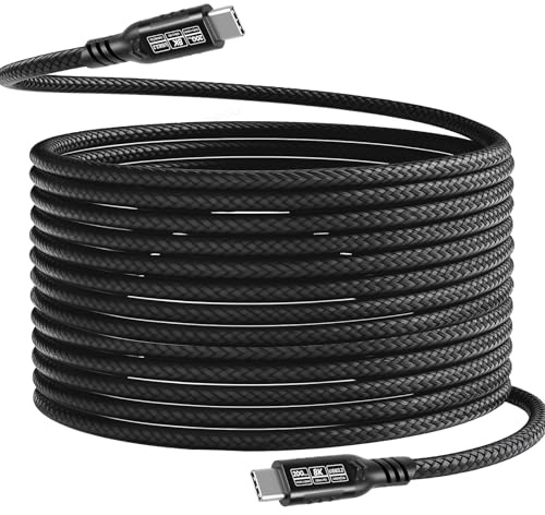 Gbformat (5M 20Gbps USB C Kabel auf USB C Datenkabel USB3.2 Gen2×2 Ladekabel Thunderbolt 4 Kabel, PD3.1 240W 48V/5A Schnellladekabel, 8K@60Hz Videoübertragung für MacBook,Pad Pro,Monitor,SSD,Dock