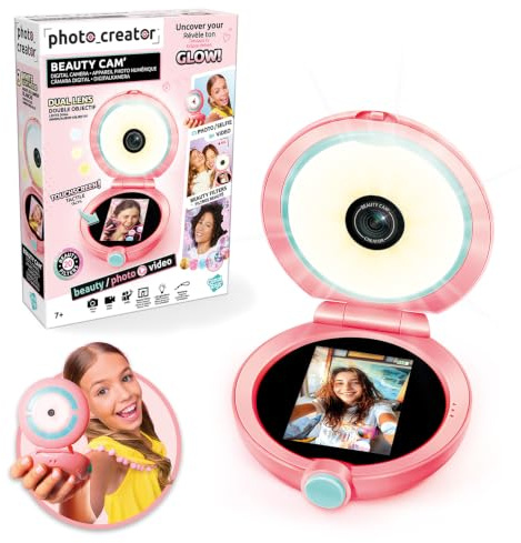 Canal Toys - Creator - Beauty Cam für Kinder ab 7 Jahren - Selfie und Video Kamera mit Touchscreen - LED Beauty Spiegel mit 3 Lichtmodi - Fotoeffekten und Trageschlaufe - Geschenkidee - CLK 092