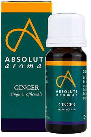 Absolute Aromas Ginger Essential Oil 10ml - Pure, Natural, Undiluted and Cruelty Free