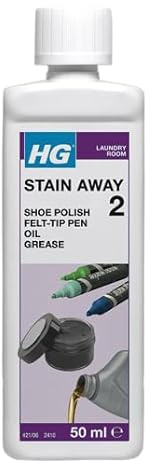 HG stain away no. 2 for stains caused by marker pens, grease, oil, shoe polish, etc.