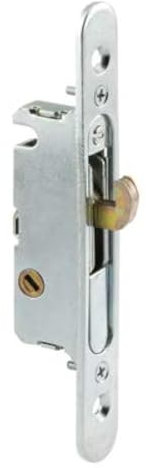 CRL Mortise Lock for Sliding Glass Patio Doors, Round end face Plate, 4-5/8 Screw Holes, 45176; Keyway