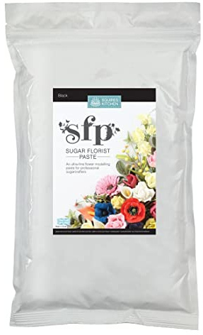 Squires Kitchen Sugar Florist Paste - Black 1kg - Bulk Pack