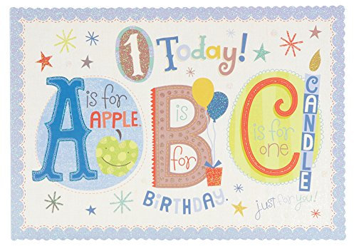 Hallmark Geburtstagskarte für Jungen ABC Fun – Medium